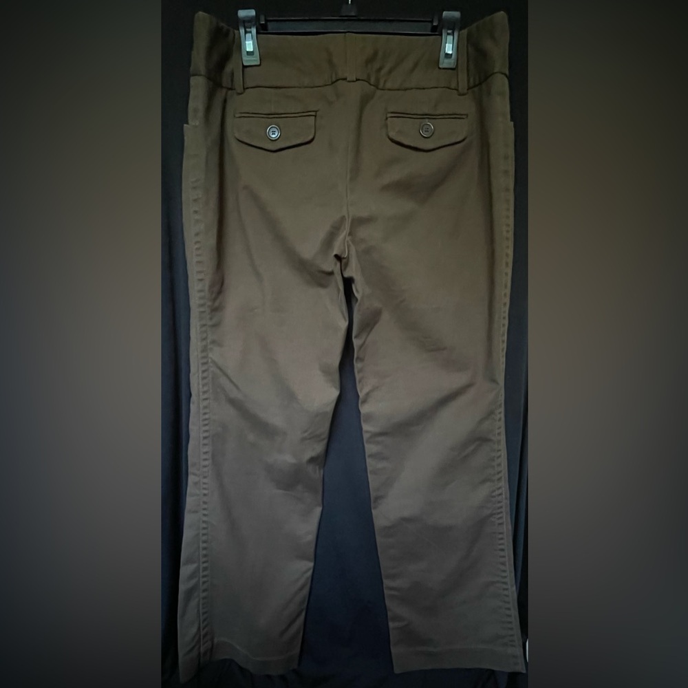 Dalia Collection Brown Strqight Leg Dress Pant Sz 14 36 Waist 31 Inseam 10 Rise